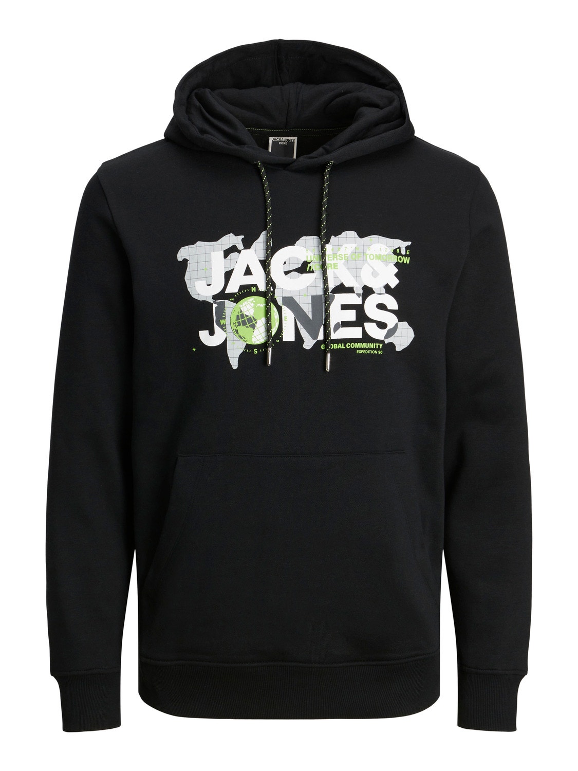 Jack & Jones Hoodie Logo -Black - 12240214