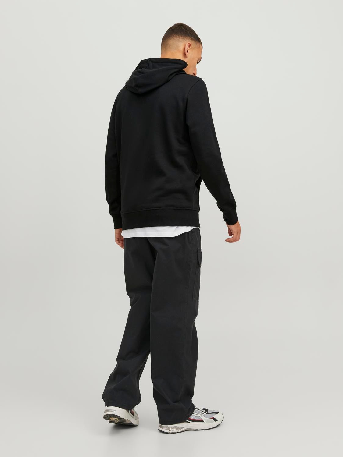 Jack & Jones Hoodie Logo -Black - 12240214