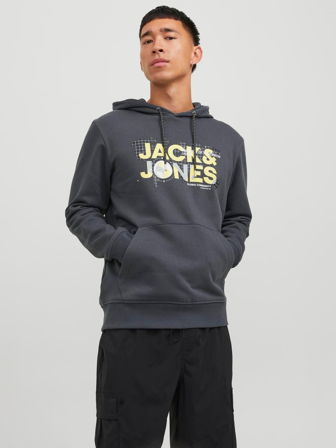 Jack and hotsell jones logo hoodie