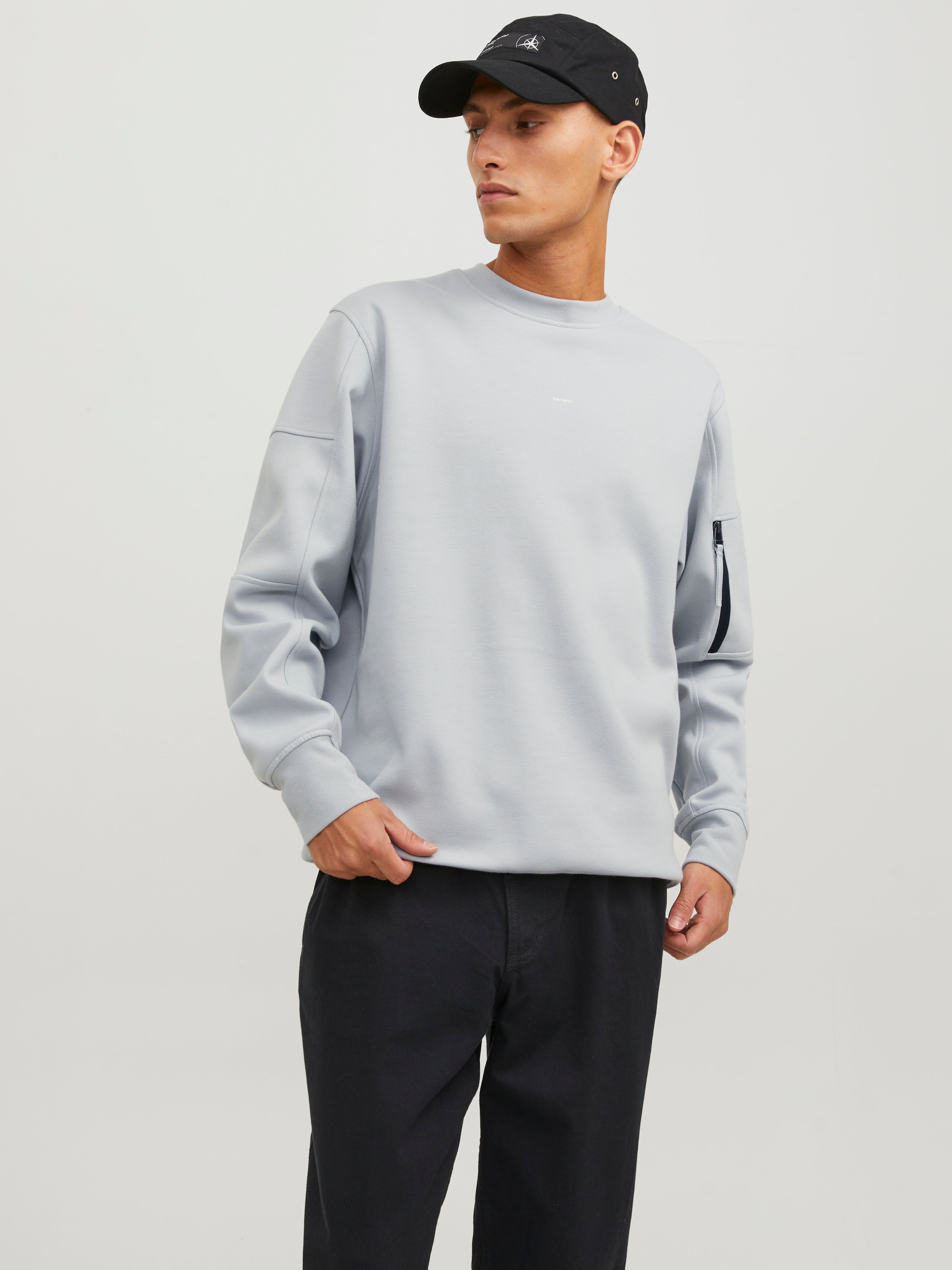 Einfarbig Sweatshirt