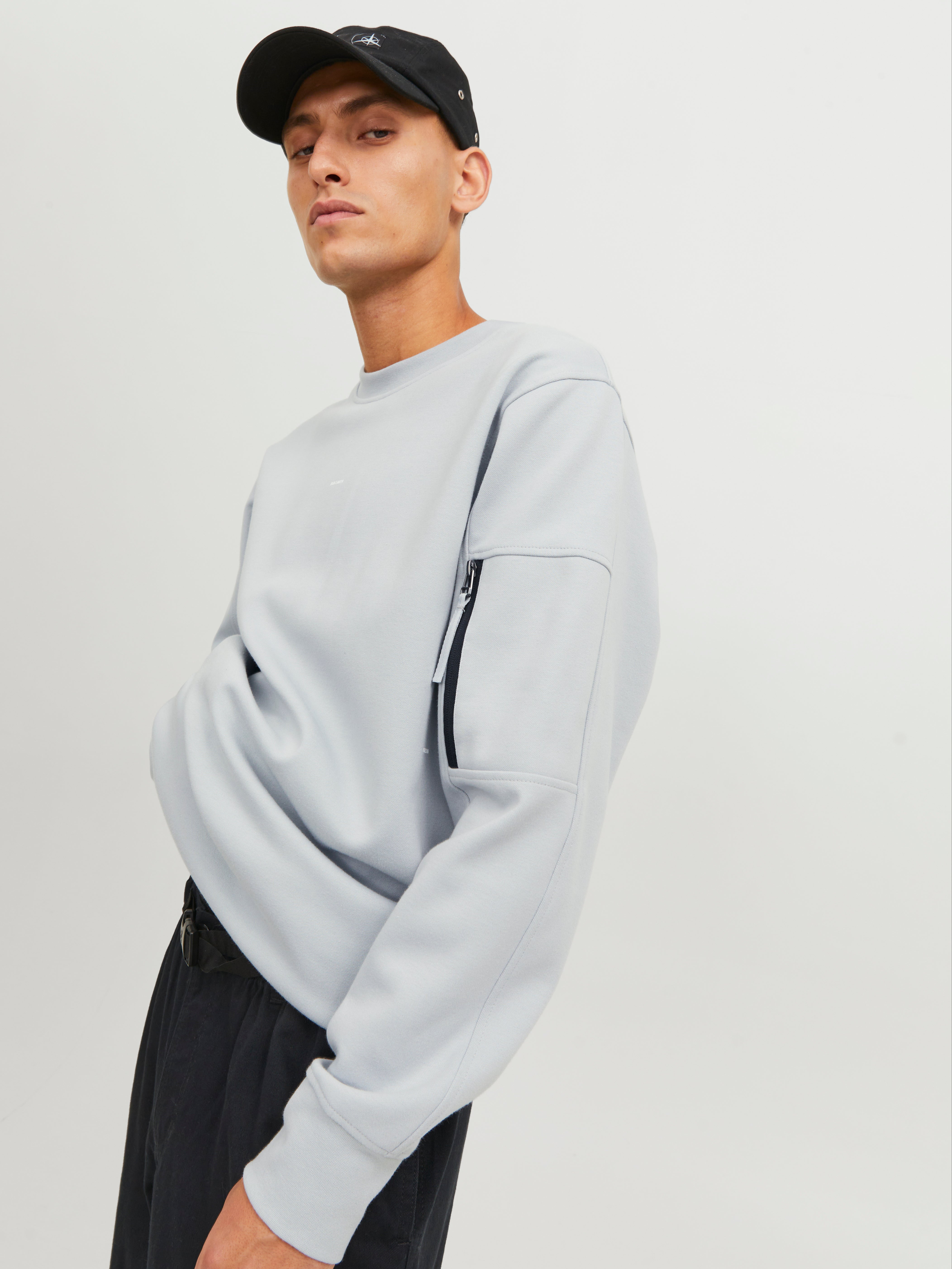 Plain Sweatshirt | Medium Grey | Jack u0026 Jones®
