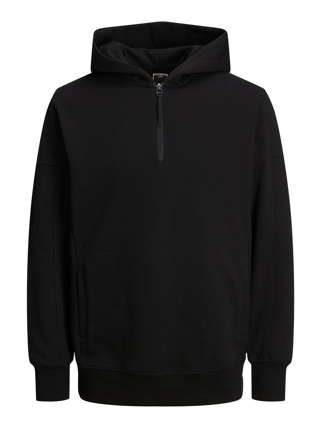 Jack & Jones Einfarbig Sweatshirt mit halbem Reißverschluss -Black - 12240224
