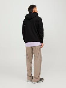 Jack & Jones Einfarbig Sweatshirt mit halbem Reißverschluss -Black - 12240224