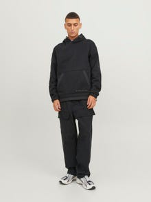 Jack & Jones Bez vzoru Mikina s kapucí -Black - 12240228