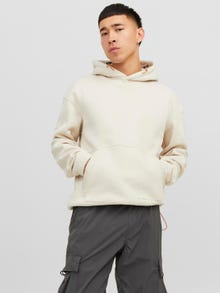 Jack & Jones Bez vzoru Mikina s kapucí -Moonbeam - 12240228