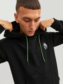 Jack & Jones Nyomott mintás Kapucnis felső -Black - 12240239