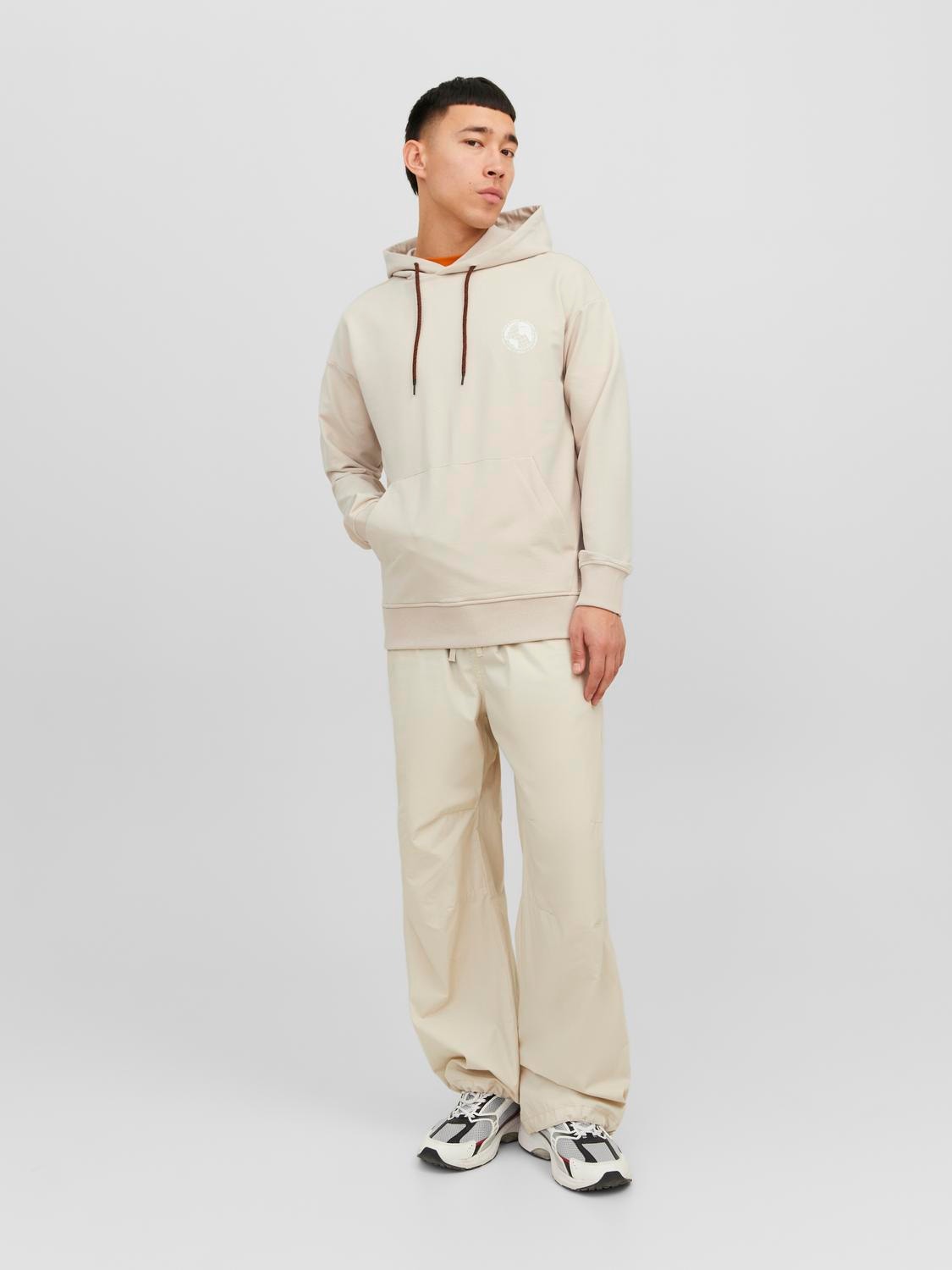 Jack & Jones Nyomott mintás Kapucnis felső -Moonbeam - 12240239