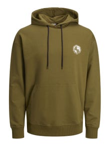 Jack & Jones Nyomott mintás Kapucnis felső -Olive Branch - 12240239