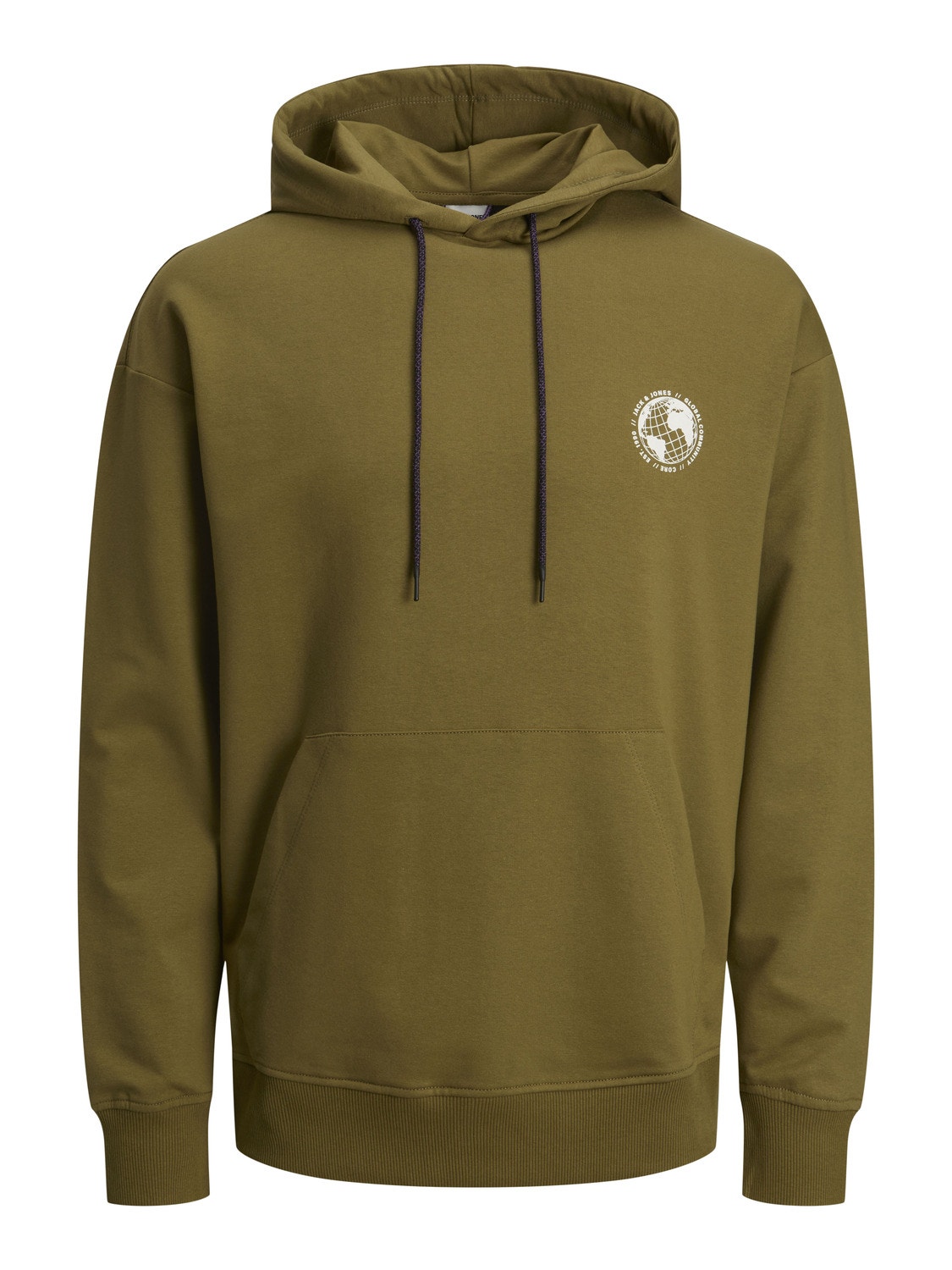 Jack & Jones Nyomott mintás Kapucnis felső -Olive Branch - 12240239