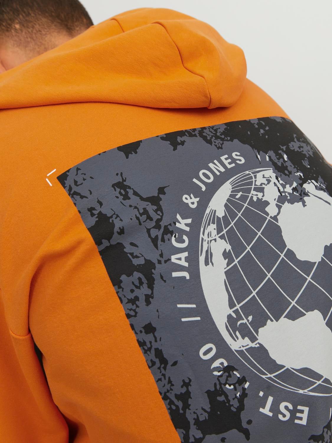 Jack and sales jones orange hoodie