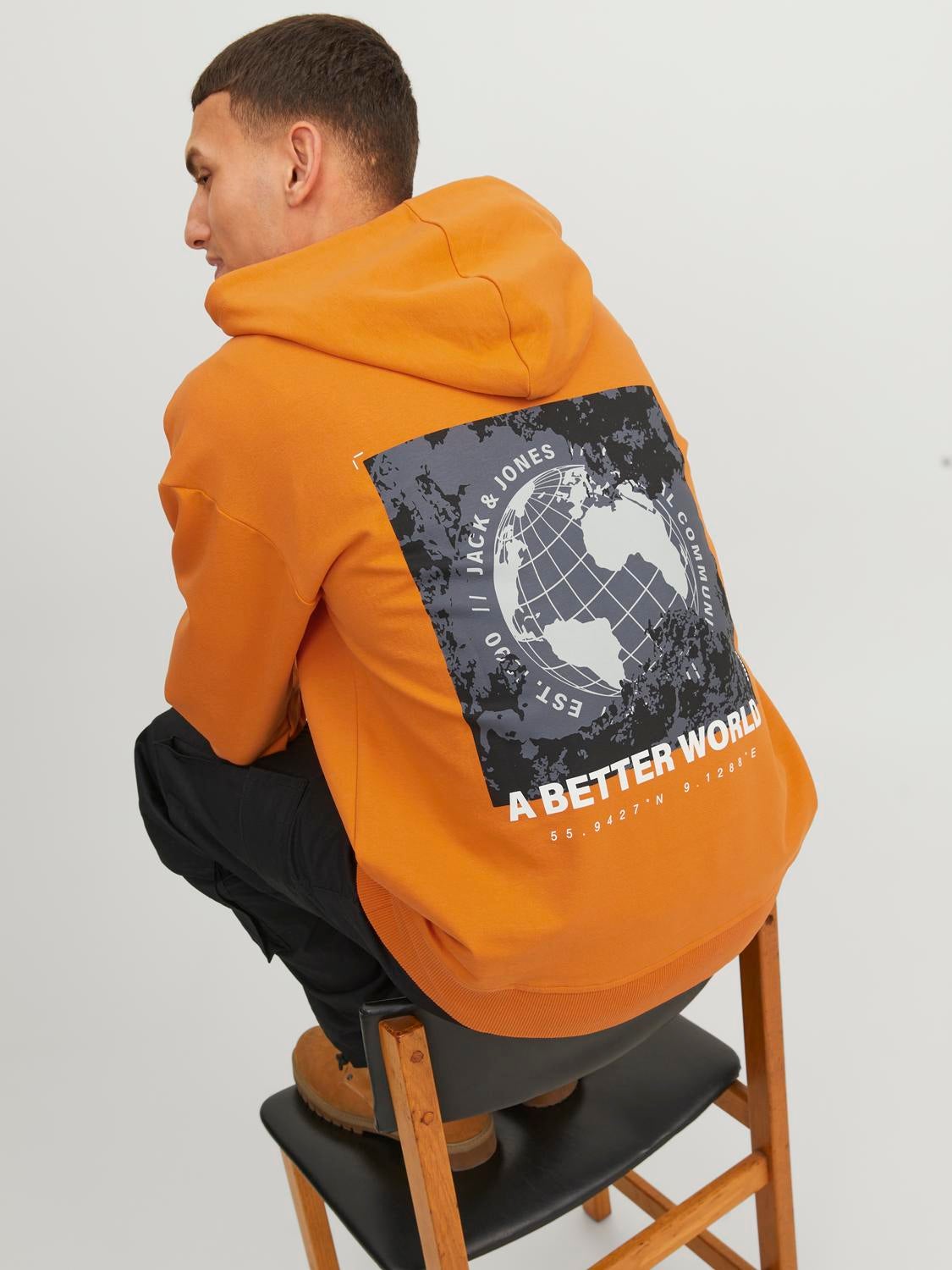 Jack and best sale jones hoodie orange