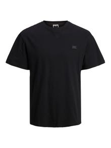 Jack & Jones Logo Crew neck T-shirt -Black - 12240266