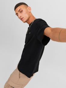 Jack & Jones Logo Crew neck T-shirt -Black - 12240266