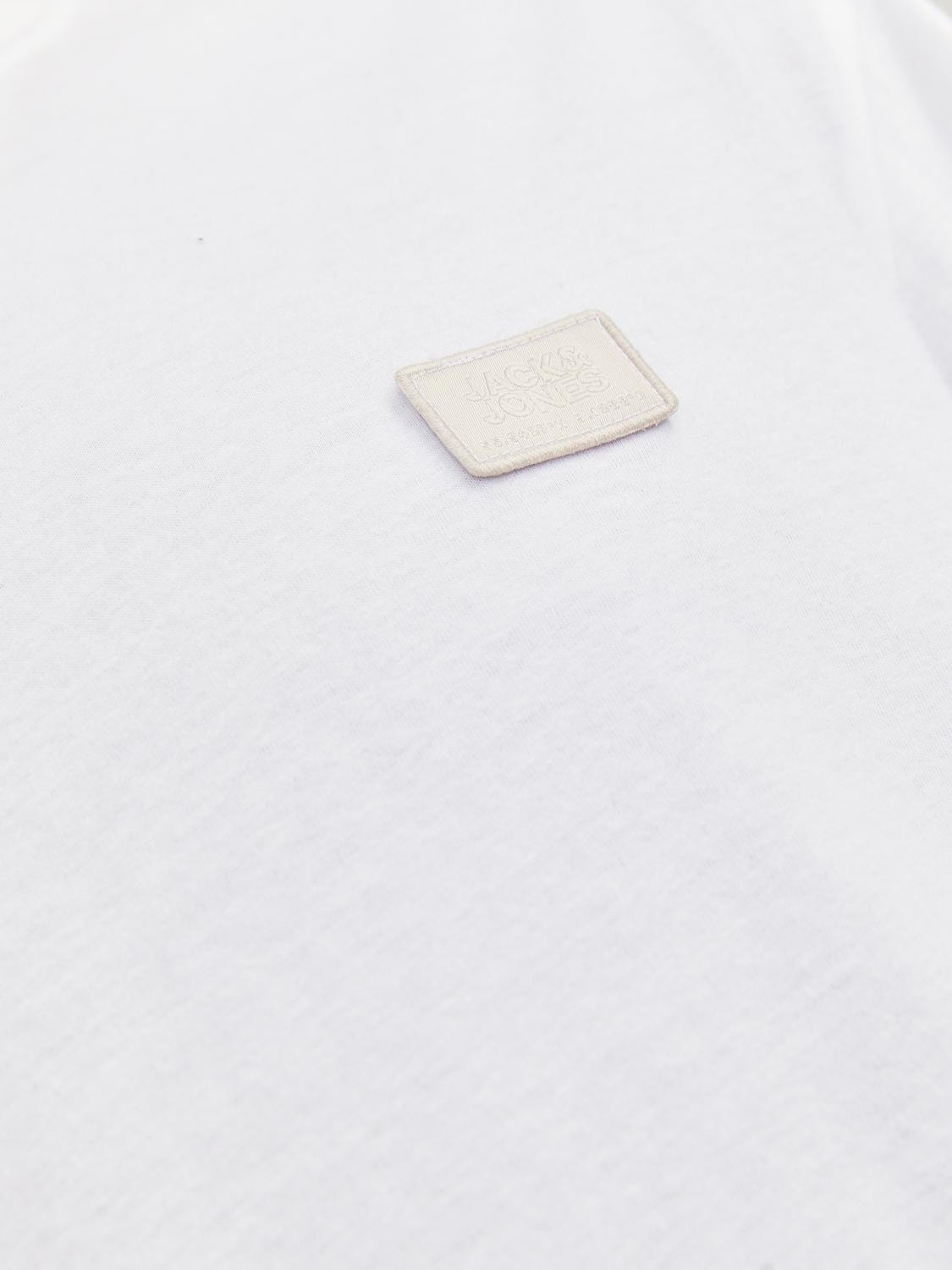 Jack & Jones Logo O-hals T-skjorte -White - 12240266