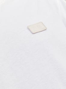 Jack & Jones Z logo Okrągły dekolt T-shirt -White - 12240266