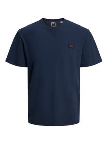 Jack & Jones Logo Rundhals T-shirt -Navy Blazer - 12240266