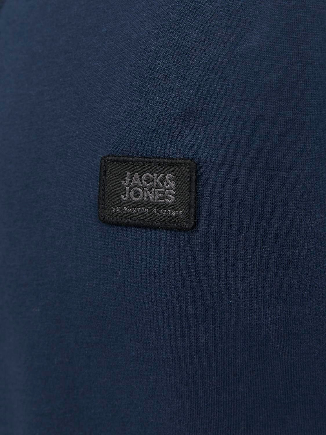 Jack & Jones Logo Kruhový výstřih Tričko -Navy Blazer - 12240266