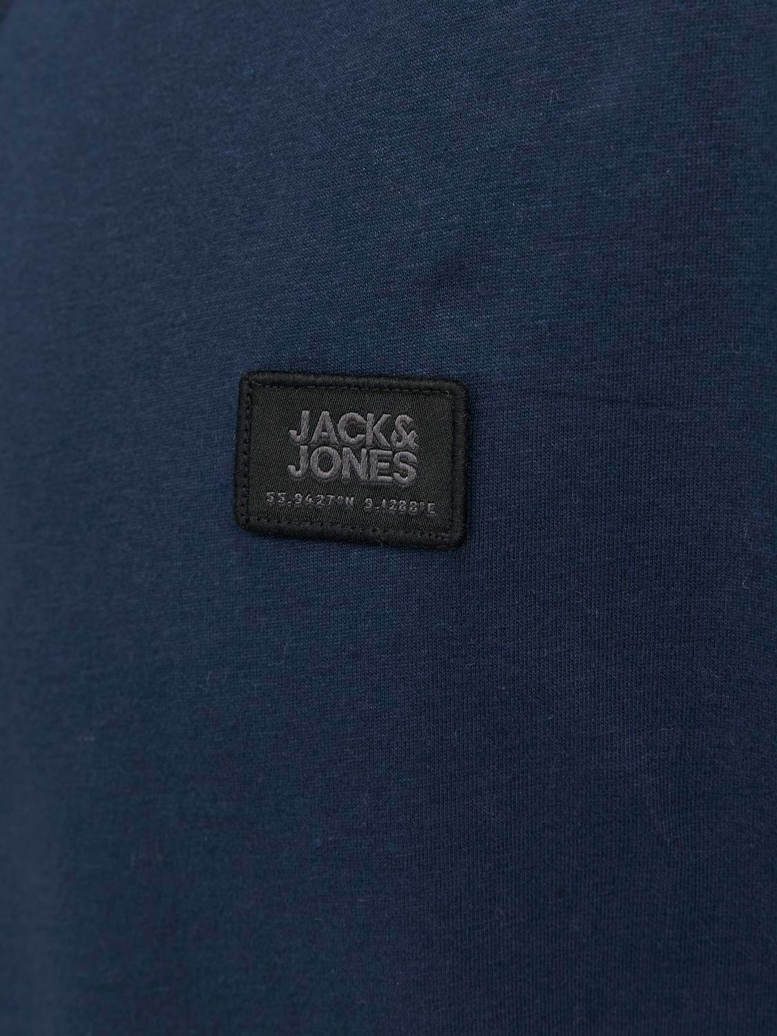 Jack & Jones Logo O-hals T-skjorte -Navy Blazer - 12240266