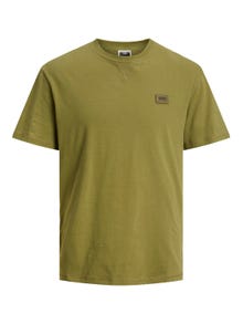 Jack & Jones Logo Ronde hals T-shirt -Olive Branch - 12240266