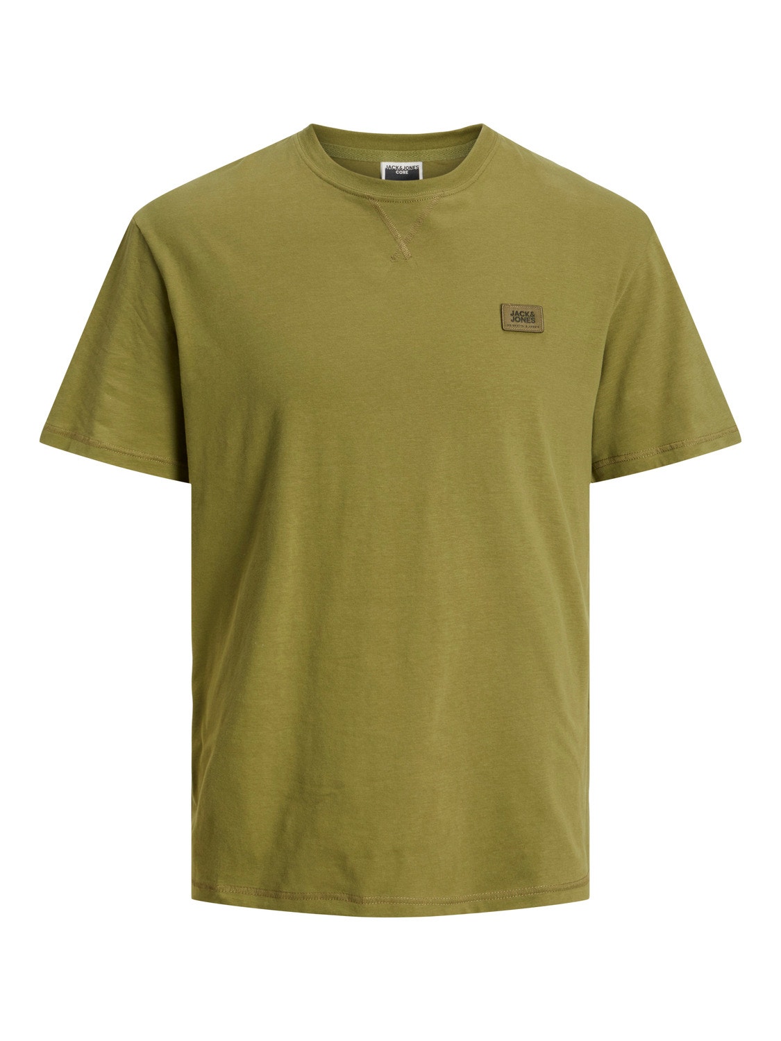 Jack & Jones T-shirt Logo Col rond -Olive Branch - 12240266