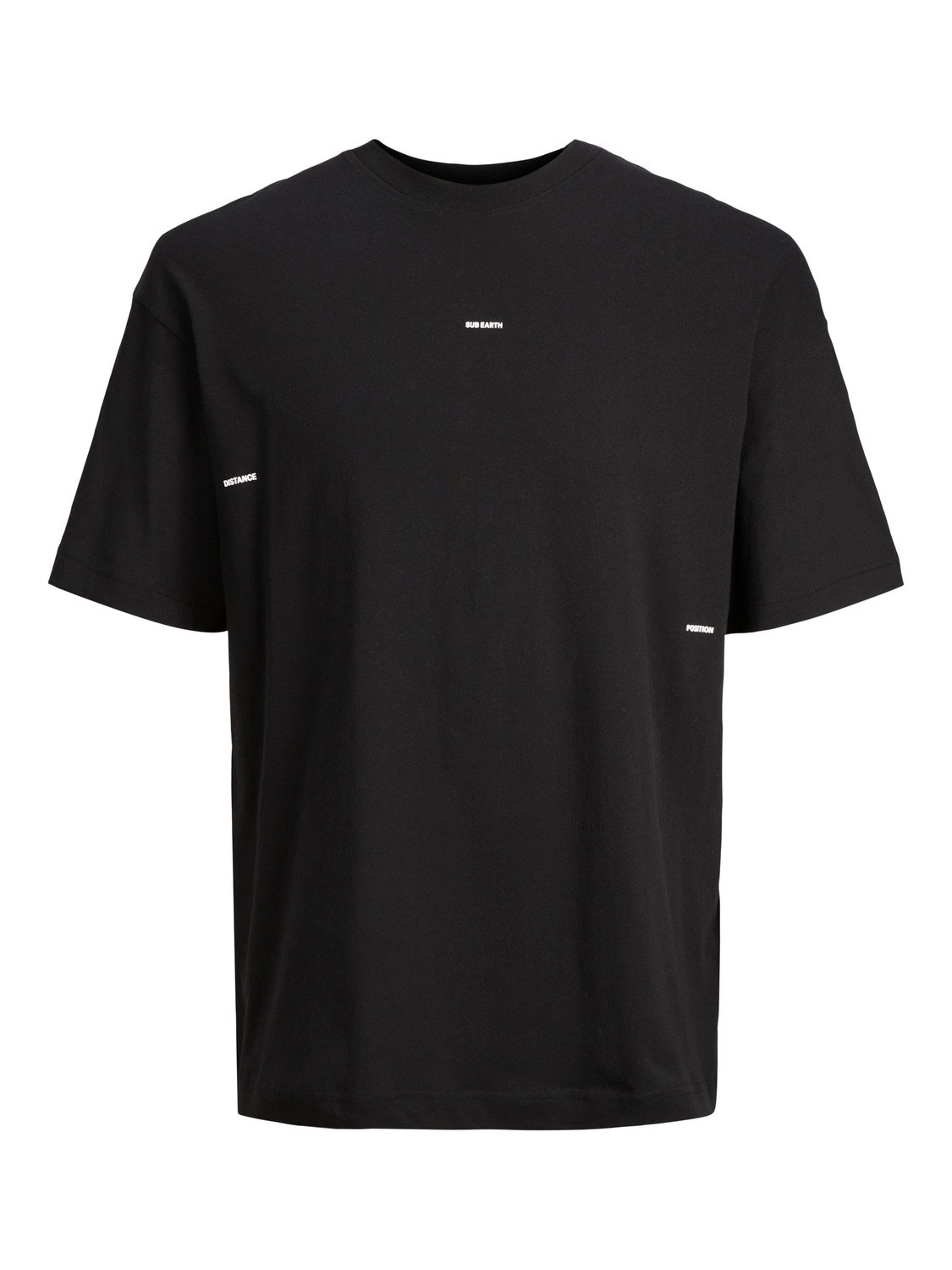 Jack & Jones Printed Crew neck T-shirt -Black - 12240272