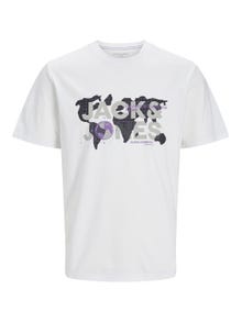 Jack & Jones Camiseta Logotipo Cuello redondo -White - 12240276