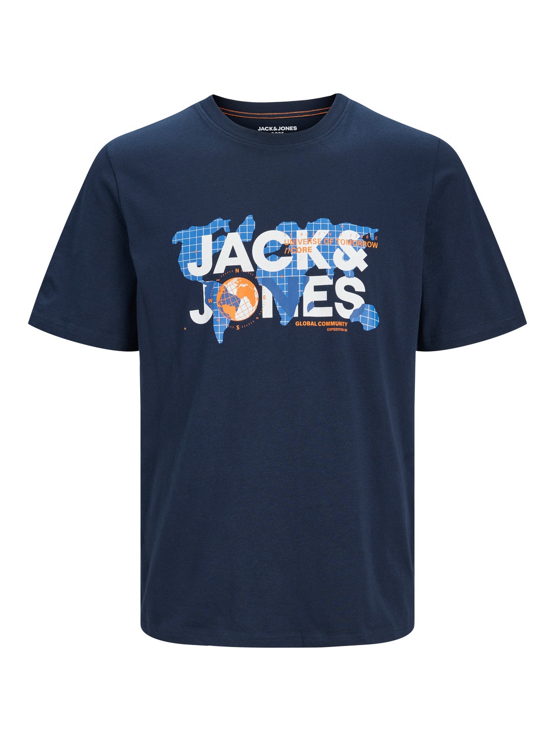 Jack & Jones Z logo Okrągły dekolt T-shirt -Navy Blazer - 12240276