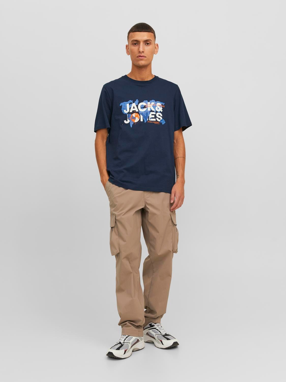 Jack & Jones T-shirt Con logo Girocollo -Navy Blazer - 12240276