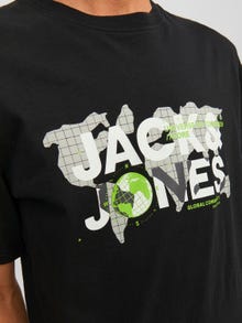 Jack & Jones Camiseta Logotipo Cuello redondo -Black - 12240276