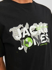 Jack & Jones Logo Pyöreä pääntie T-paita -Black - 12240276
