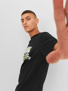 Jack & Jones Camiseta Logotipo Cuello redondo -Black - 12240276