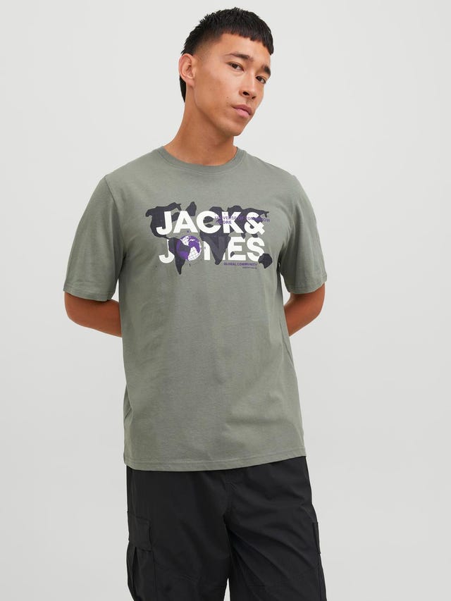 Jack & Jones Logo Crew neck T-shirt - 12240276