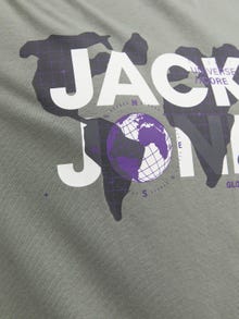 Jack & Jones Logo Crew neck T-shirt -Agave Green - 12240276