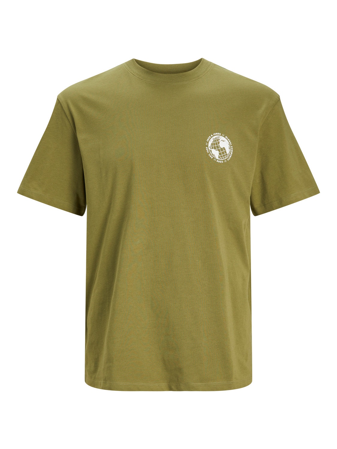 Jack & Jones Nadruk Okrągły dekolt T-shirt -Olive Branch - 12240279