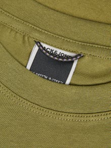 Jack & Jones Tryck Rundringning T-shirt -Olive Branch - 12240279