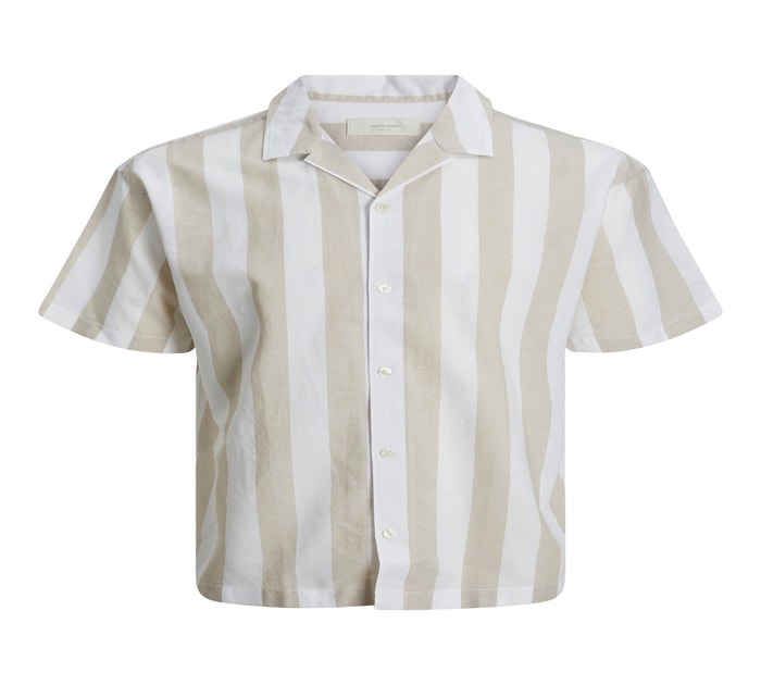 Loose Fit Resort collar Shirt | Beige | Jack & Jones®