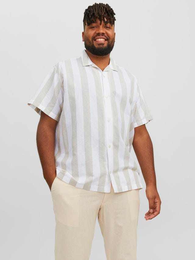 Jack & Jones Plus Size Regular Fit Striped shirt - 12240349