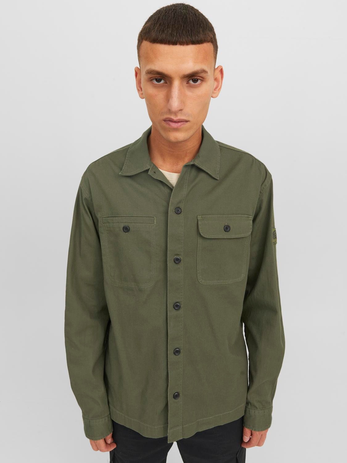 Jack & Jones Relaxed Fit Overshirt -Olive Night - 12240366