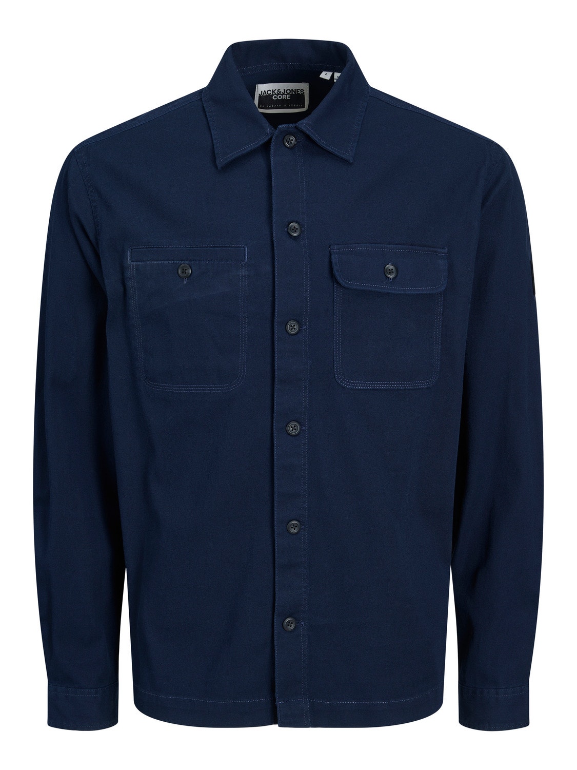 Jack & Jones Relaxed Fit Overshirt -Navy Blazer - 12240366