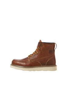 Jack & Jones Leather Boots -Cognac - 12240443