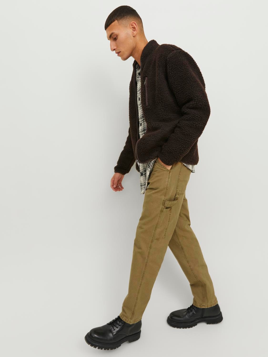 Jack & Jones Relaxed Fit Cargo nadrág -Otter - 12240492