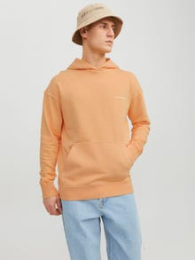 Jack & Jones Gładki Bluza z kapturem -Pumpkin - 12240572