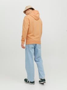 Jack & Jones Gładki Bluza z kapturem -Pumpkin - 12240572