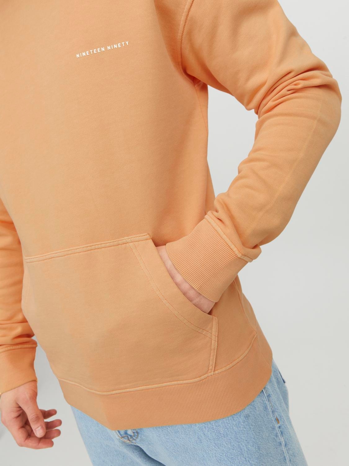 Jack & Jones Effen Hoodie -Pumpkin - 12240572