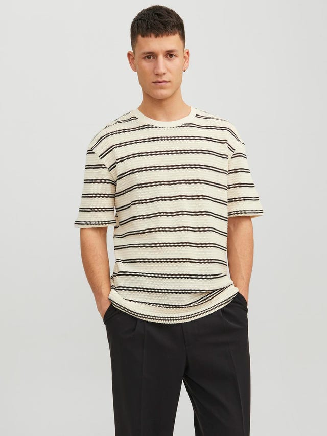 Jack & Jones Striped Crew neck T-shirt - 12240629