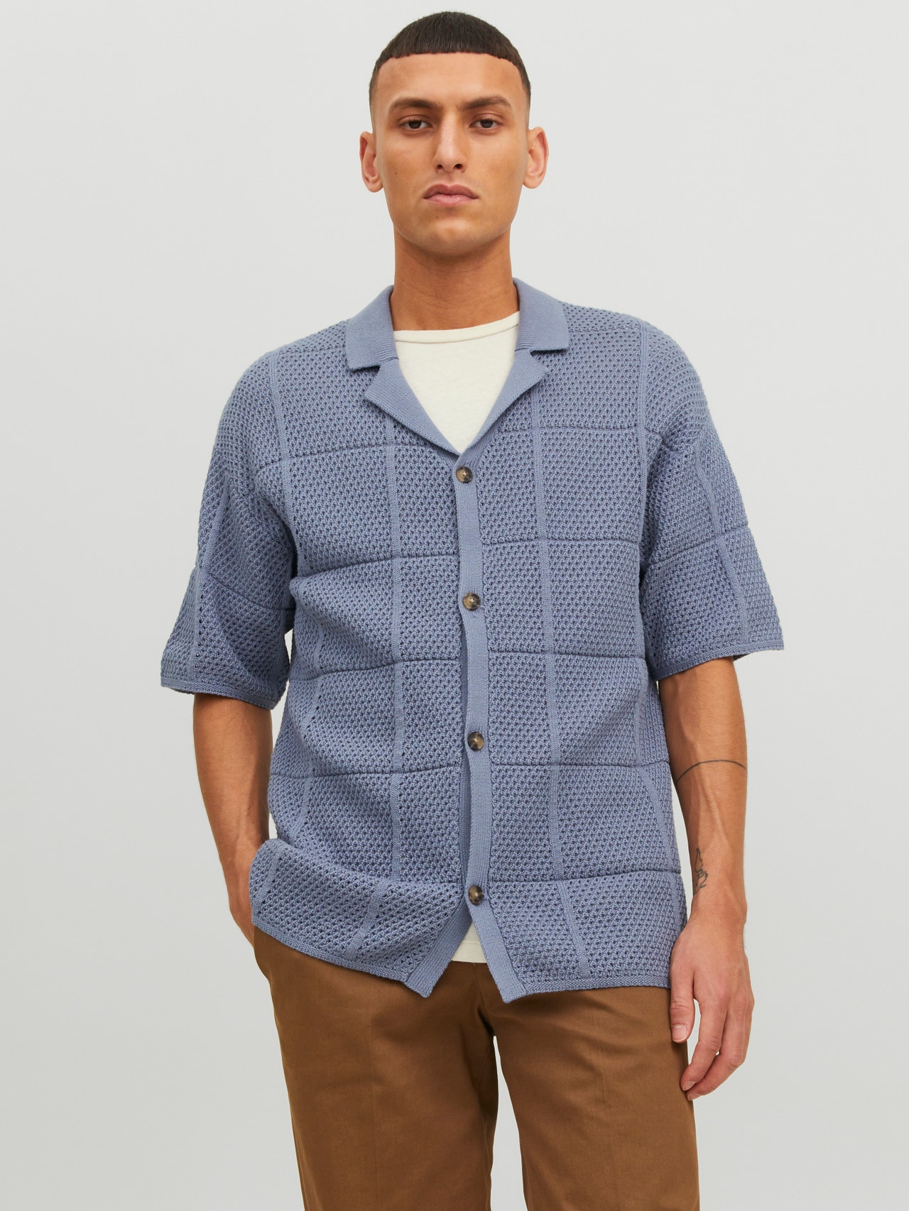 Jack & Jones Regular Fit Volnočasová košile -Blue Mirage - 12240639