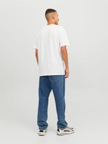 Jack & Jones Logo Rundhals T-shirt -Bright White - 12240664