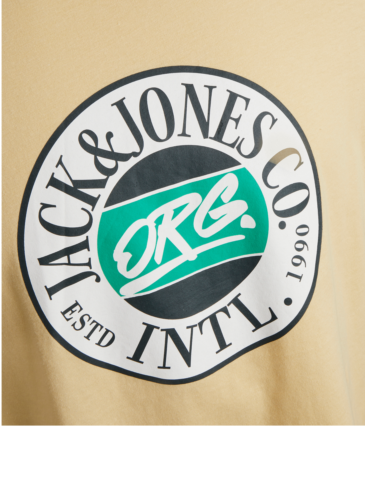 Jack & Jones Logo Pyöreä pääntie T-paita -Reed Yellow - 12240664