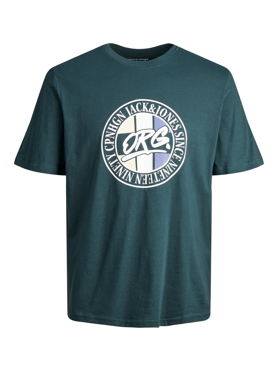 Jack & Jones Logo Pyöreä pääntie T-paita -Magical Forest - 12240664