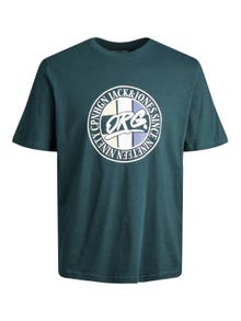 Jack & Jones Logo Rundhals T-shirt -Magical Forest - 12240664